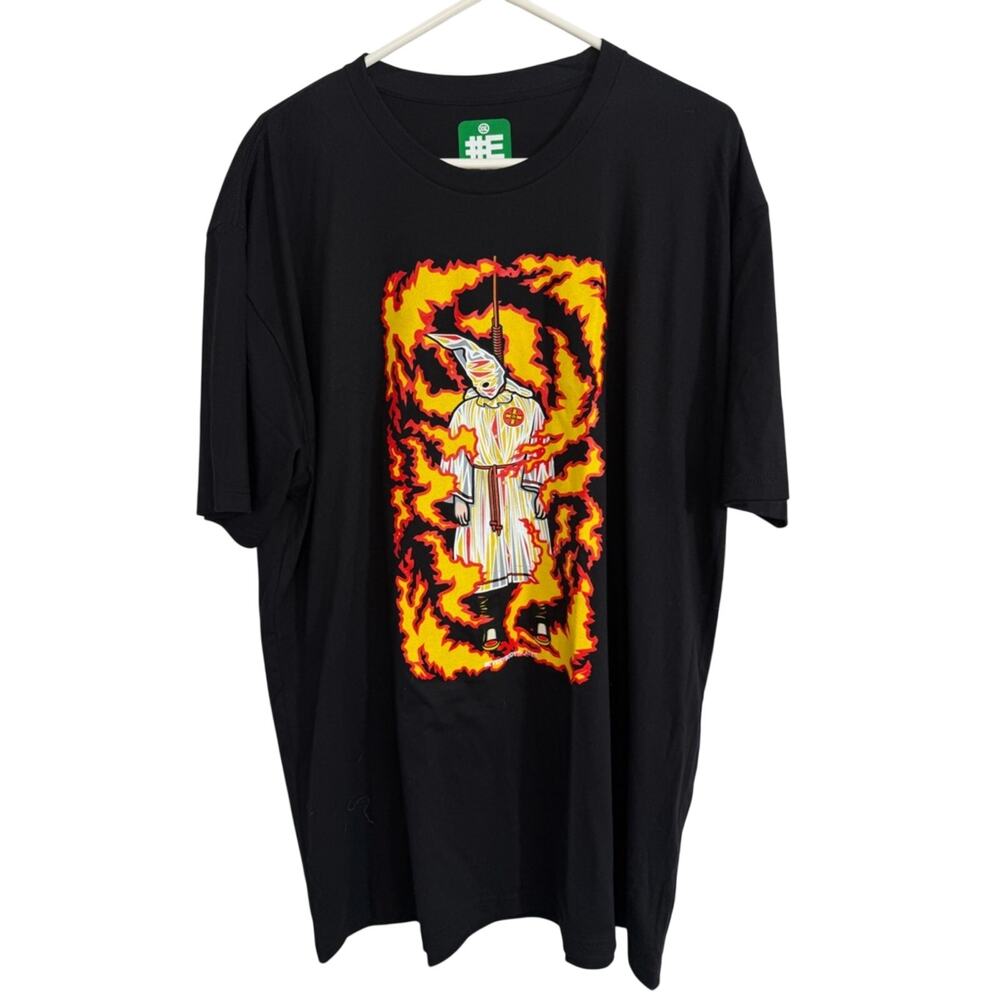 Men’s Everybody Skates Burning Klansman Skating Graphic T-Shirt Rare Sz XXL NWOT